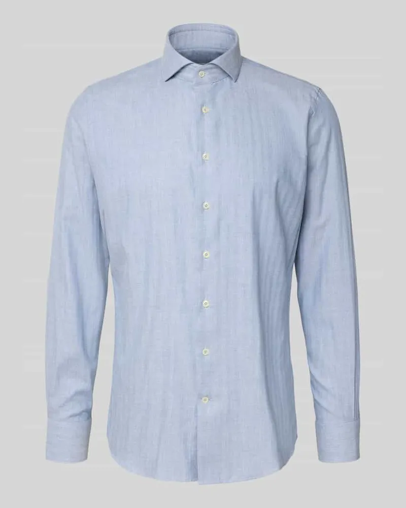 Profuomo Slim Fit Business-Hemd mit Kentkragen 