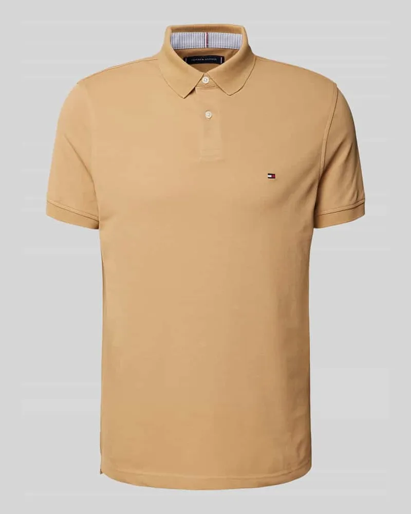 Tommy Hilfiger Regular Fit Poloshirt mit Logo-Stitching 