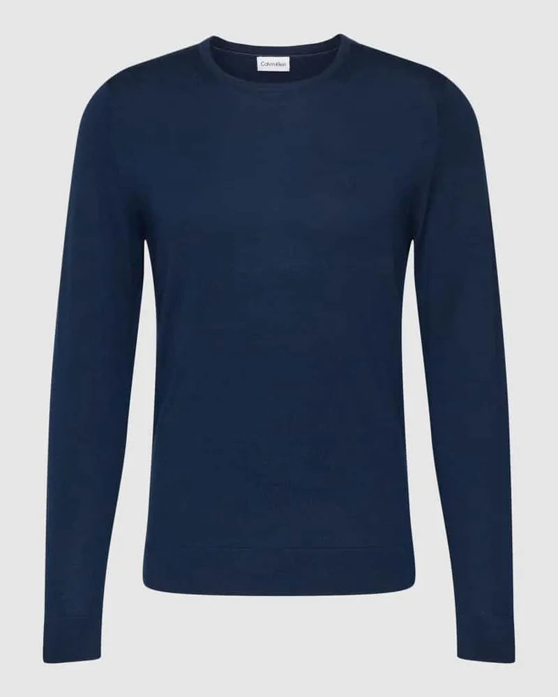 Calvin Klein Strickpullover mit gerippten Abschlüssen 