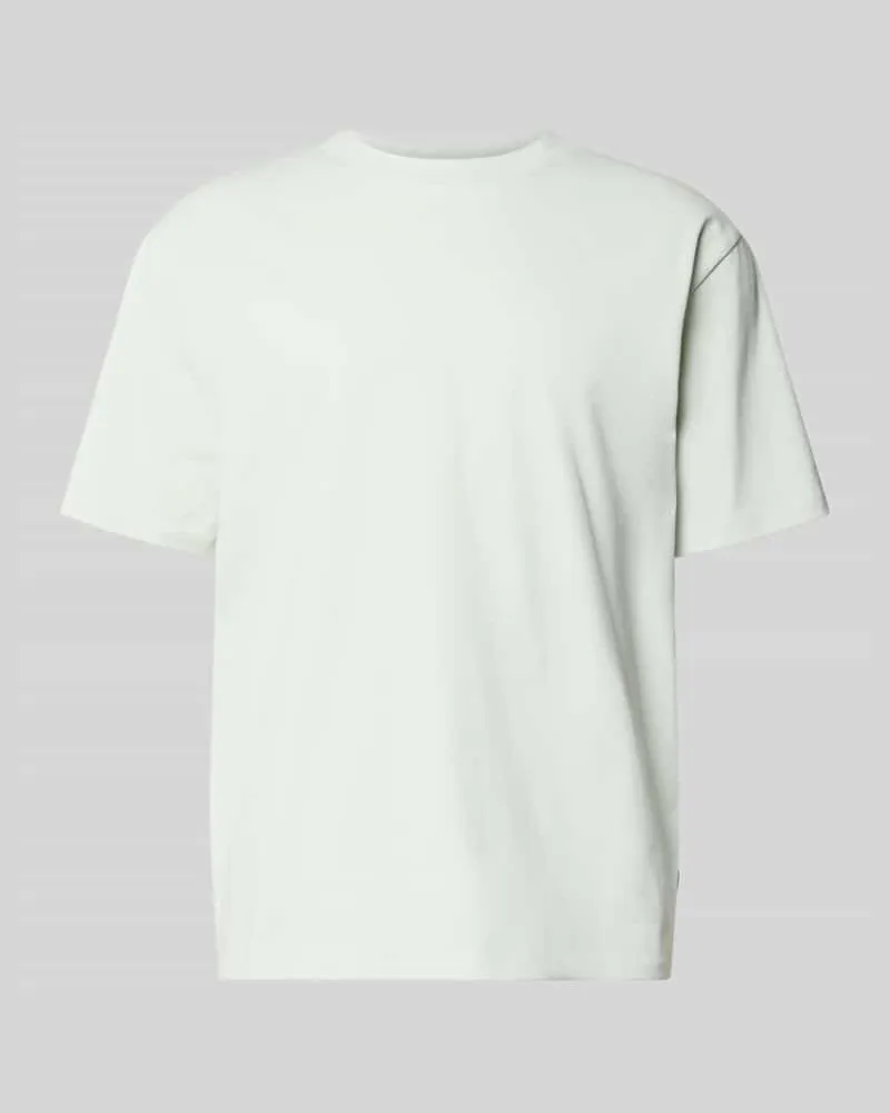 Lindbergh Oversized T-Shirt mit Rundhalsausschnitt Hellblau