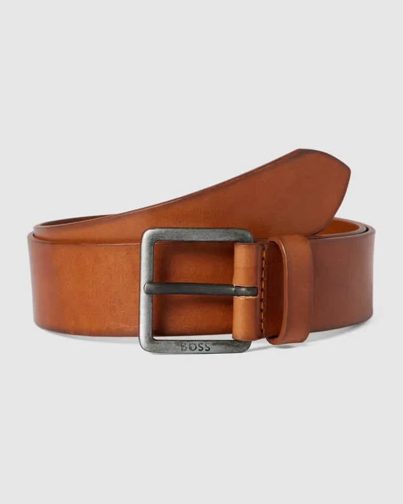 HUGO BOSS Ledergürtel mit Dornschließe 