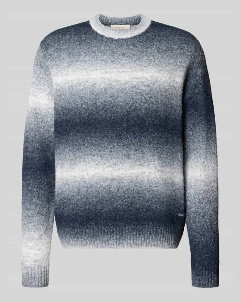 Jack & Jones Regular Fit Strickpullover mit Rundhalsausschnitt Modell 'TORONTO Dunkelblau