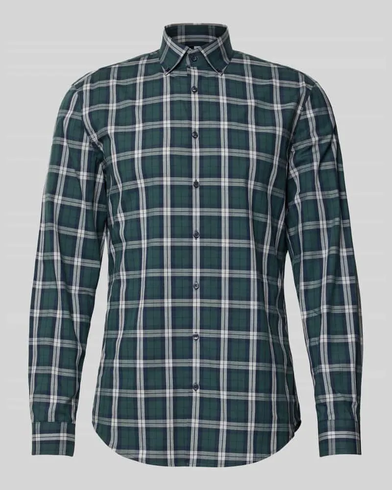 JAKE*S Slim Fit Business Hemd aus Baumwolle Bottle