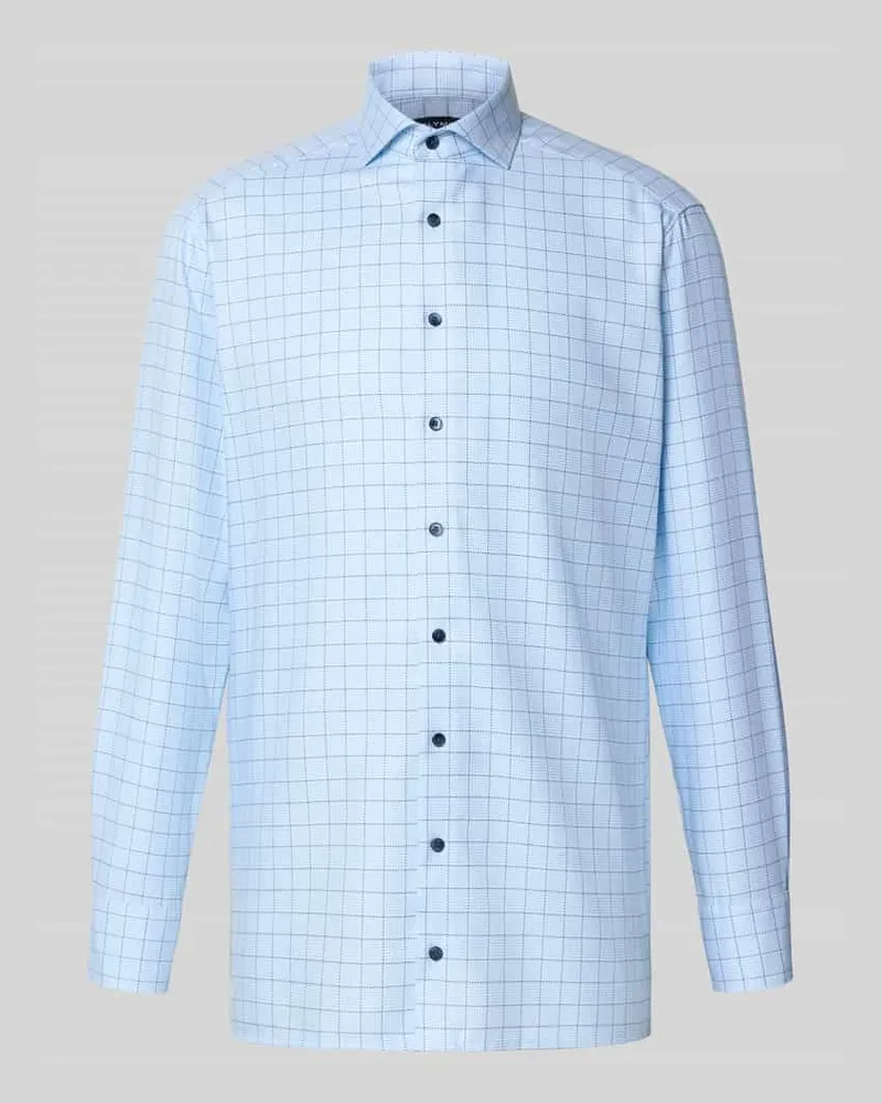 Olymp Modern Fit Business-Hemd mit Kentkragen Bleu