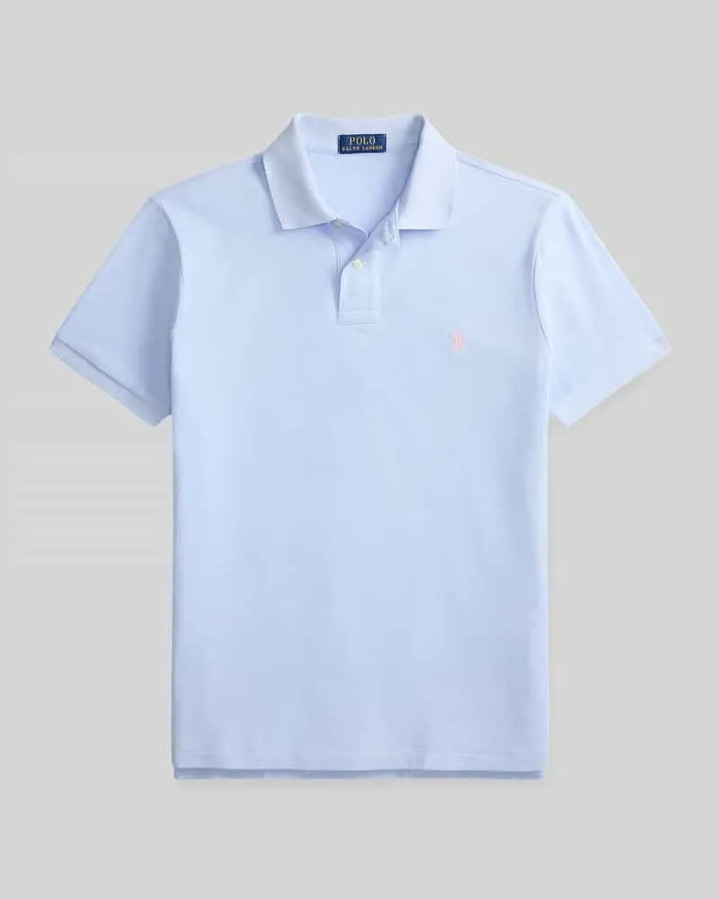 Ralph Lauren Regular Fit Poloshirt aus reiner Baumwolle Hellblau