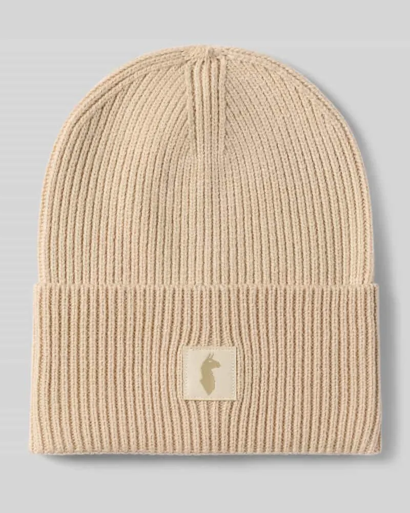 Cotopaxi Beanie mit Label-Detail Offwhite