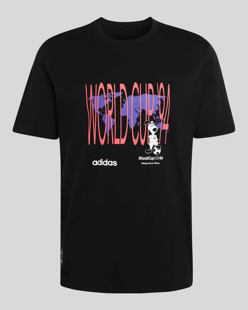 adidas Regular Fit T-Shirt aus reiner Baumwolle Black