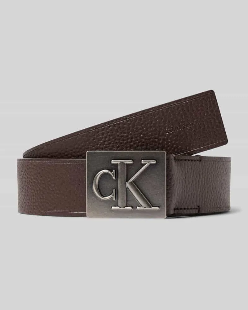 Calvin Klein Gürtel aus echtem Rindsleder Dunkelbraun