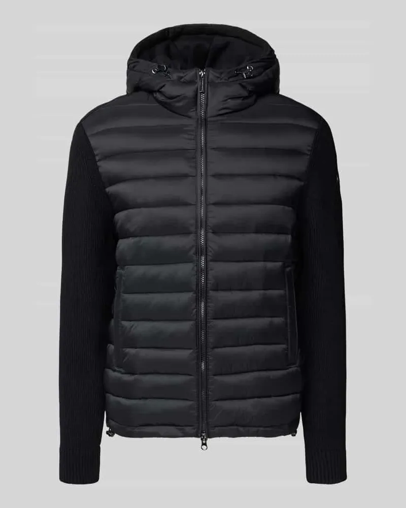 Colmar Hybridjacke mit Kapuze und Zweiwege-Reißverschluss Black