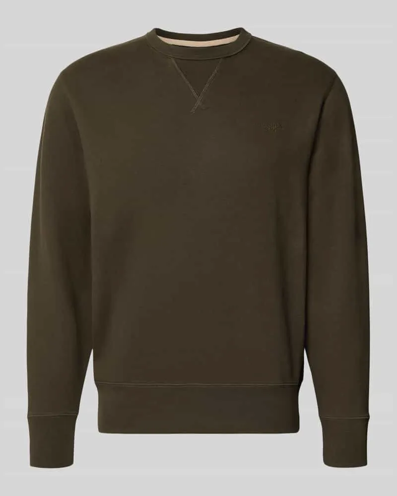 Superdry. Sweatshirt aus Baumwoll-Mix Dunkelgruen