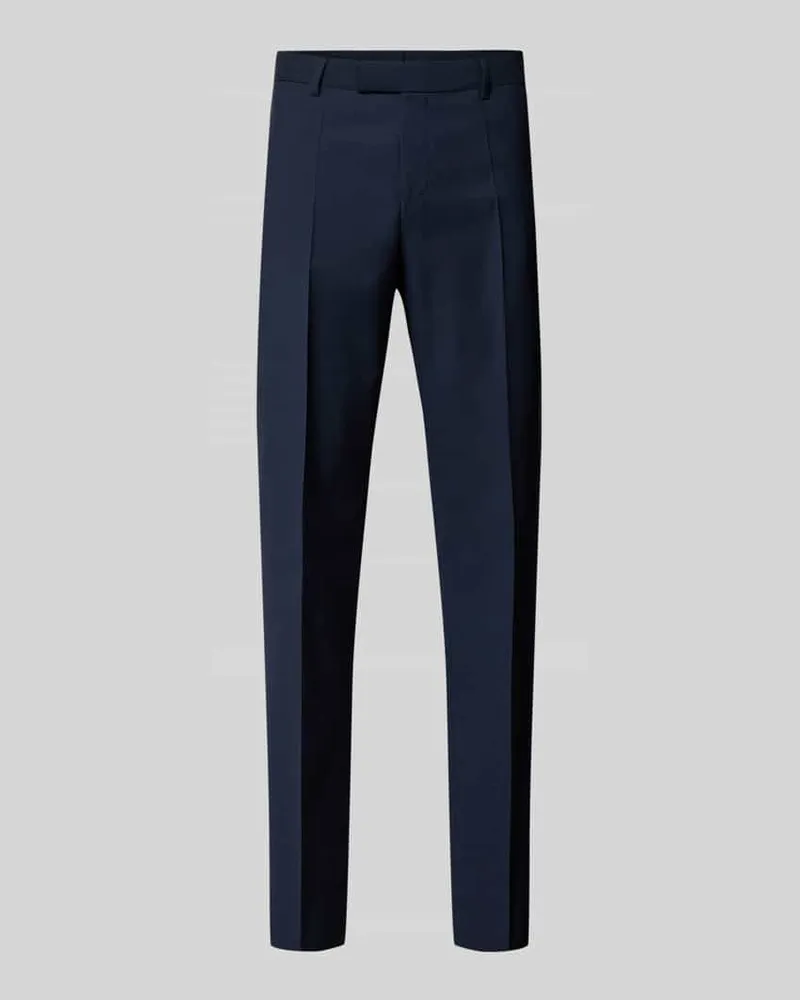 HUGO BOSS Slim Fit Anzughose aus reiner Schurwolle Modell 'H-Genius-263 Marine