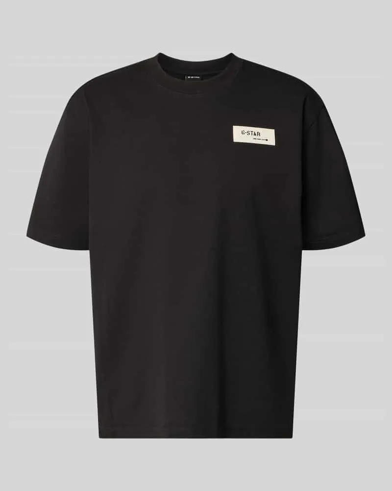 G-STAR RAW Relaxed Fit T-Shirt mit Label-Badge Black