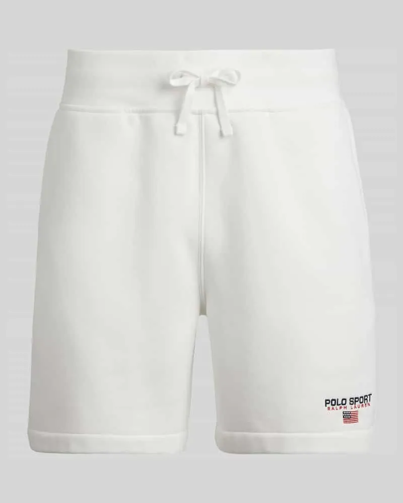 Ralph Lauren Regular Fit Sweatshorts aus Baumwoll-Mix Offwhite
