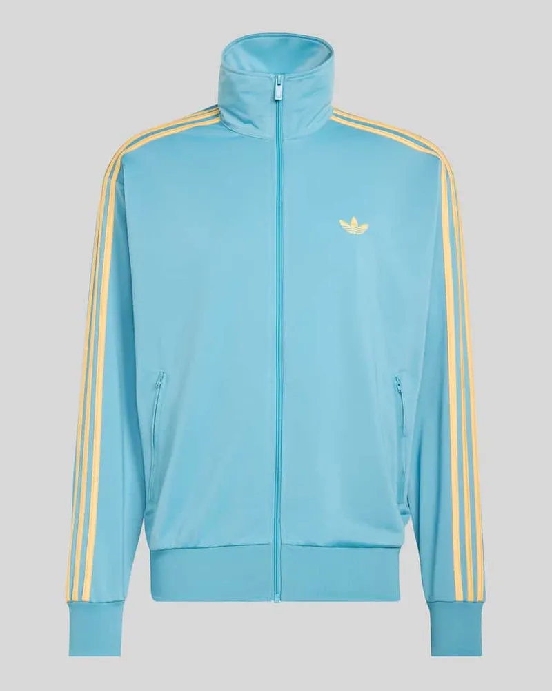 adidas Loose Fit Trainingsjacke mit Logo-Applikation Modell 'FIREBIRD Tuerkis