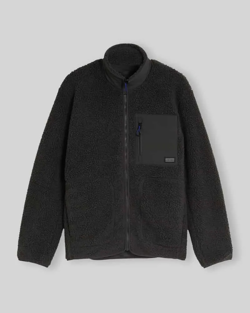 Tom Tailor Teddyjacke mit Brusttasche Graphit