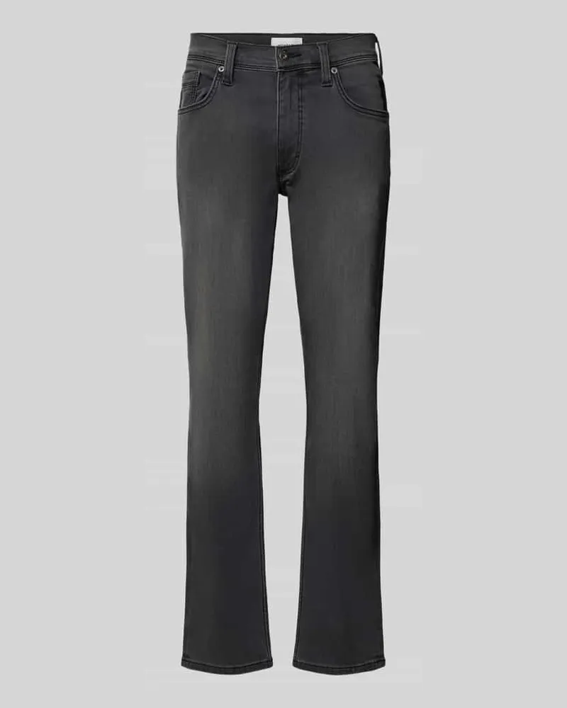 Mustang Straight Fit Jeans aus Baumwoll-Mix mit Viskose-Anteil Black