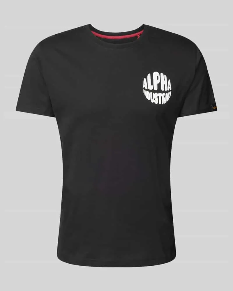 Alpha Industries T-Shirt mit Label-Print 