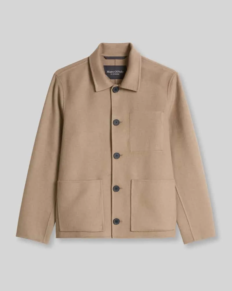 Marc O'Polo Jacke mit aufgesetzten Taschen Camel