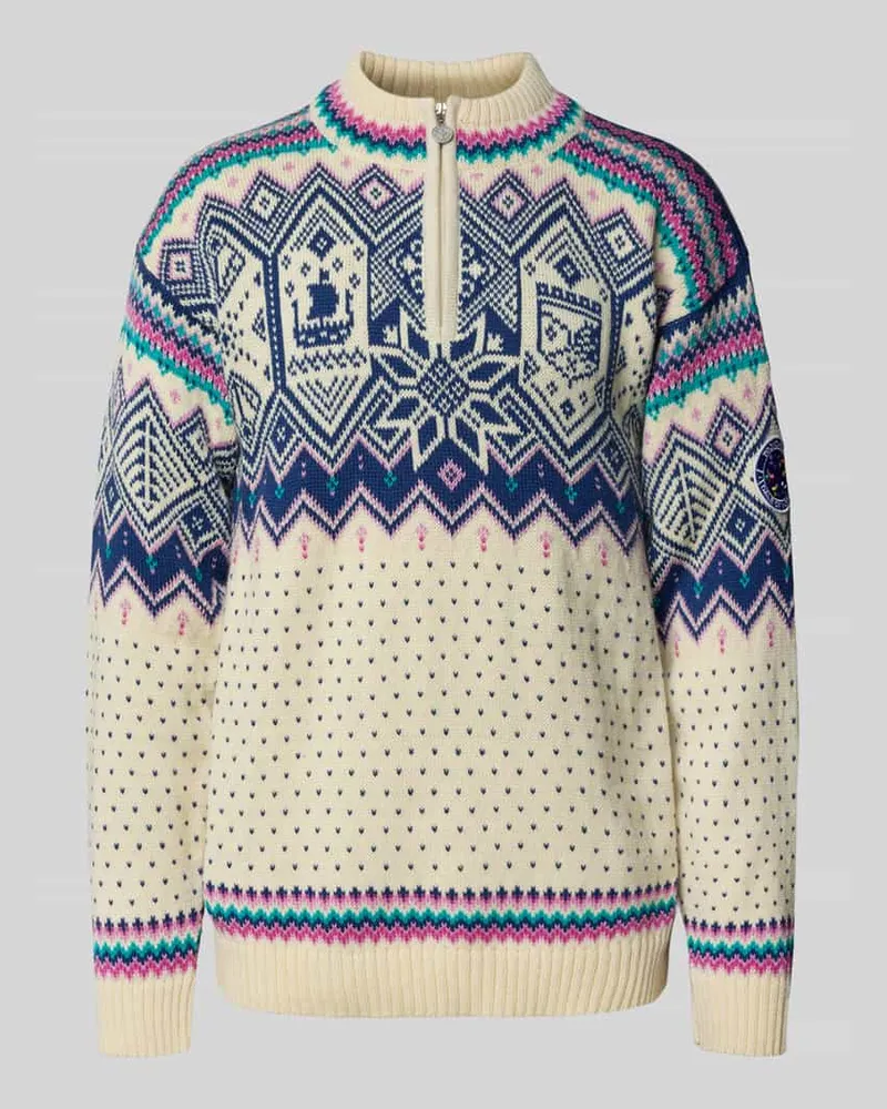 Dale of Norway Norwegerpullover aus Wolle mit Troyer-Kragen 
