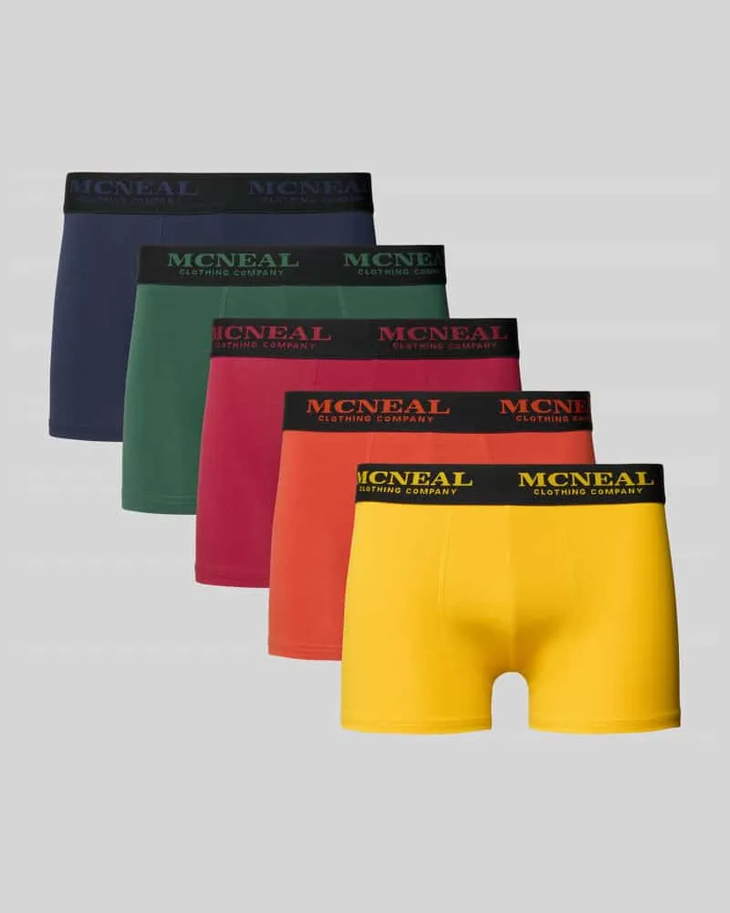 McNeal Trunks im 5er-Pack mit elastischem Logo-Bund Metallic