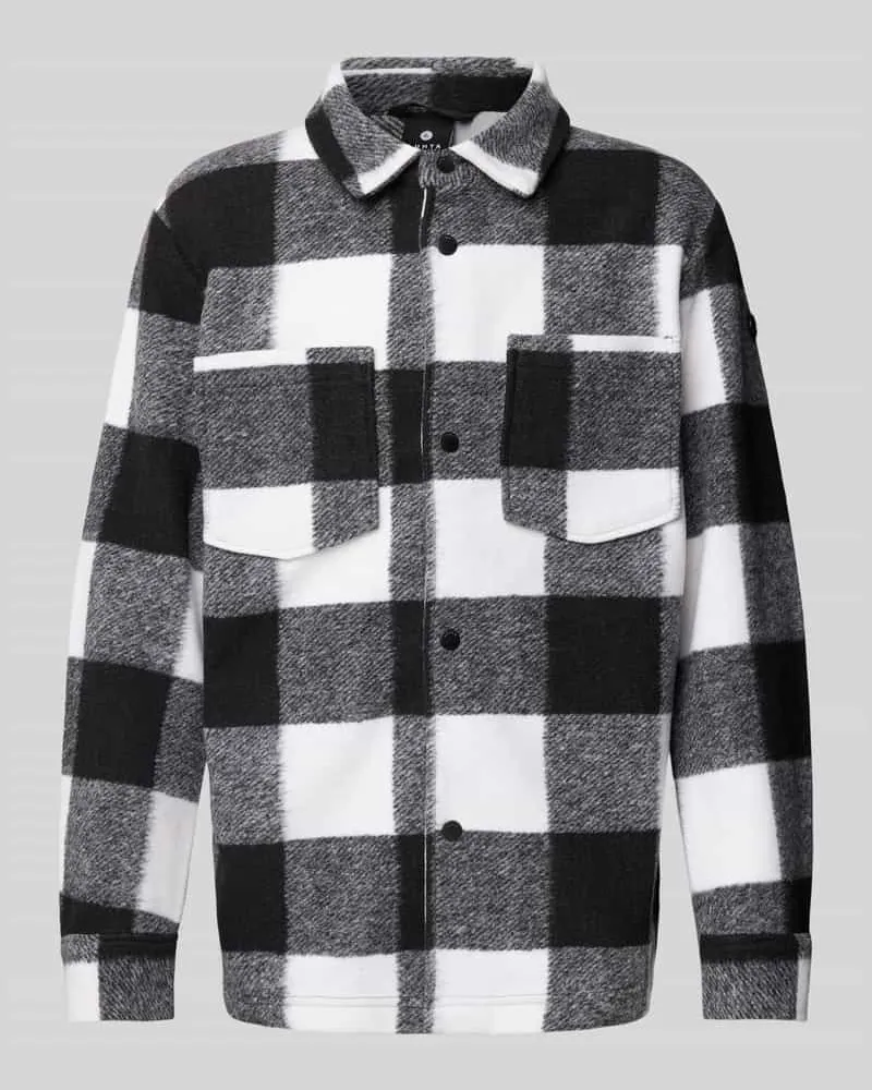 Luhta Hemdjacke mit Brusttaschen Modell 'HAAPAVESI Black