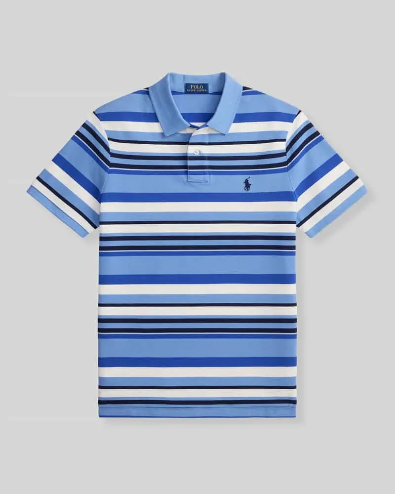 Ralph Lauren Regular Fit Poloshirt aus reiner Baumwolle Blau