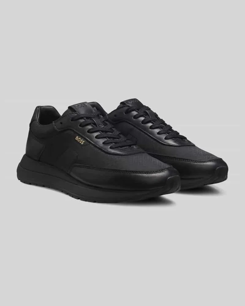 HUGO BOSS Sneaker Low mit dämpfender Profilsohle Black
