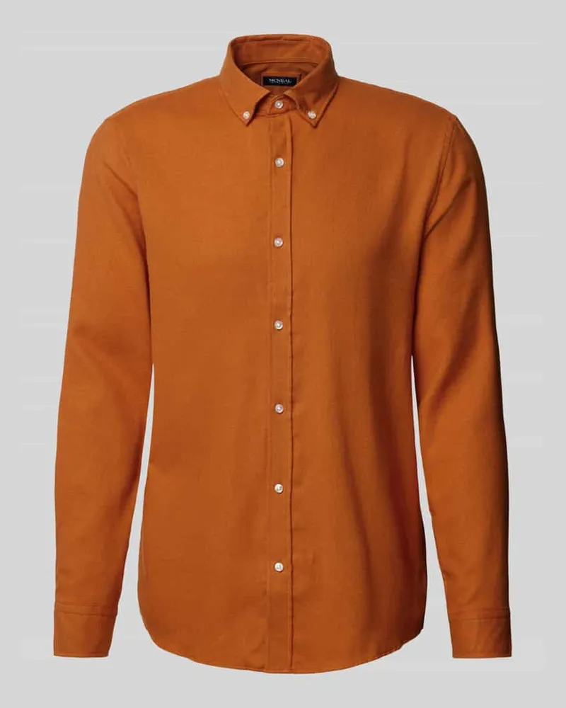 McNeal Freizeithemd mit Knopfleiste Kupfer