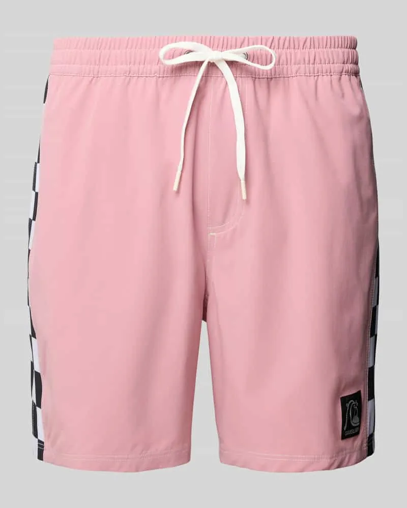 Quiksilver Relaxed Fit Badeshorts mit Label-Patch 