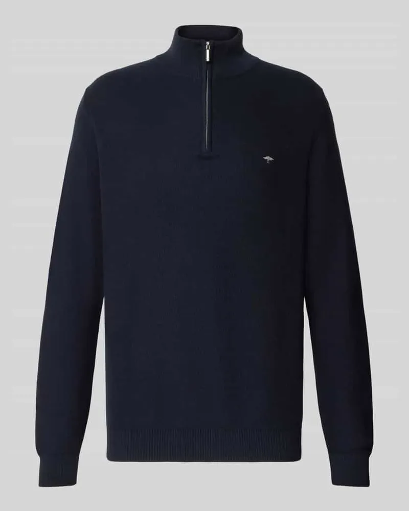 Fynch-Hatton Strickpullover mit Troyer-Kragen 