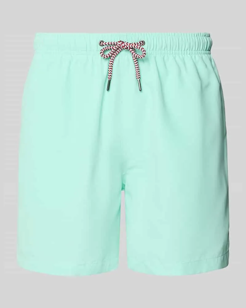 McNeal Badehose mit Gesäßtasche und Logo-Stitching Mint