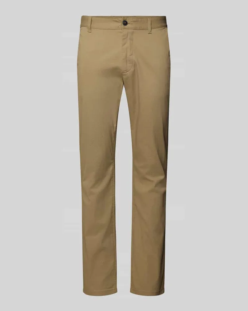 HUGO BOSS Slim Fit Chino mit Eingrifftaschen Camel
