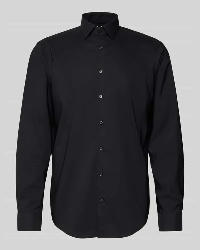 JAKE*S Regular Fit Business-Hemd mit Knopfleiste 