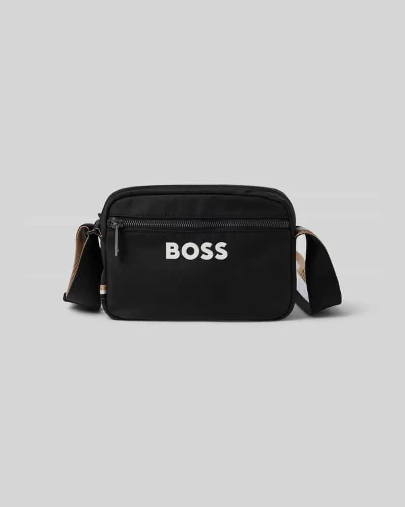 HUGO BOSS Umhängetasche mit gummiertem Label Print Modell 'CATCH-3.0 