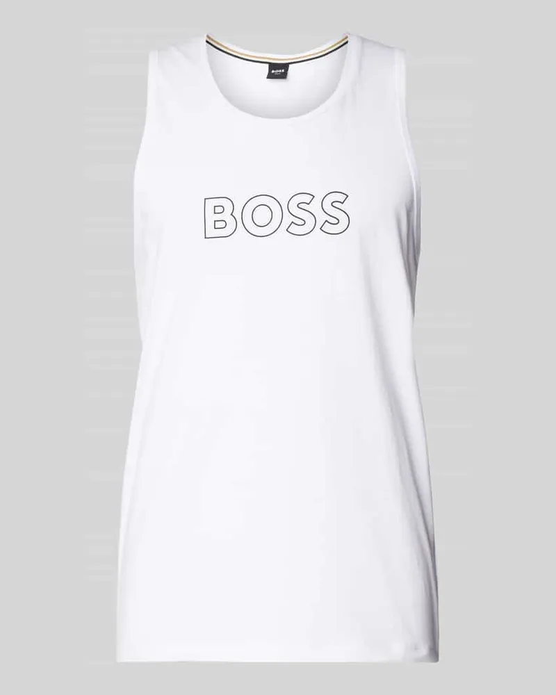 HUGO BOSS Tanktop mit Label-Print Modell 'Beach 