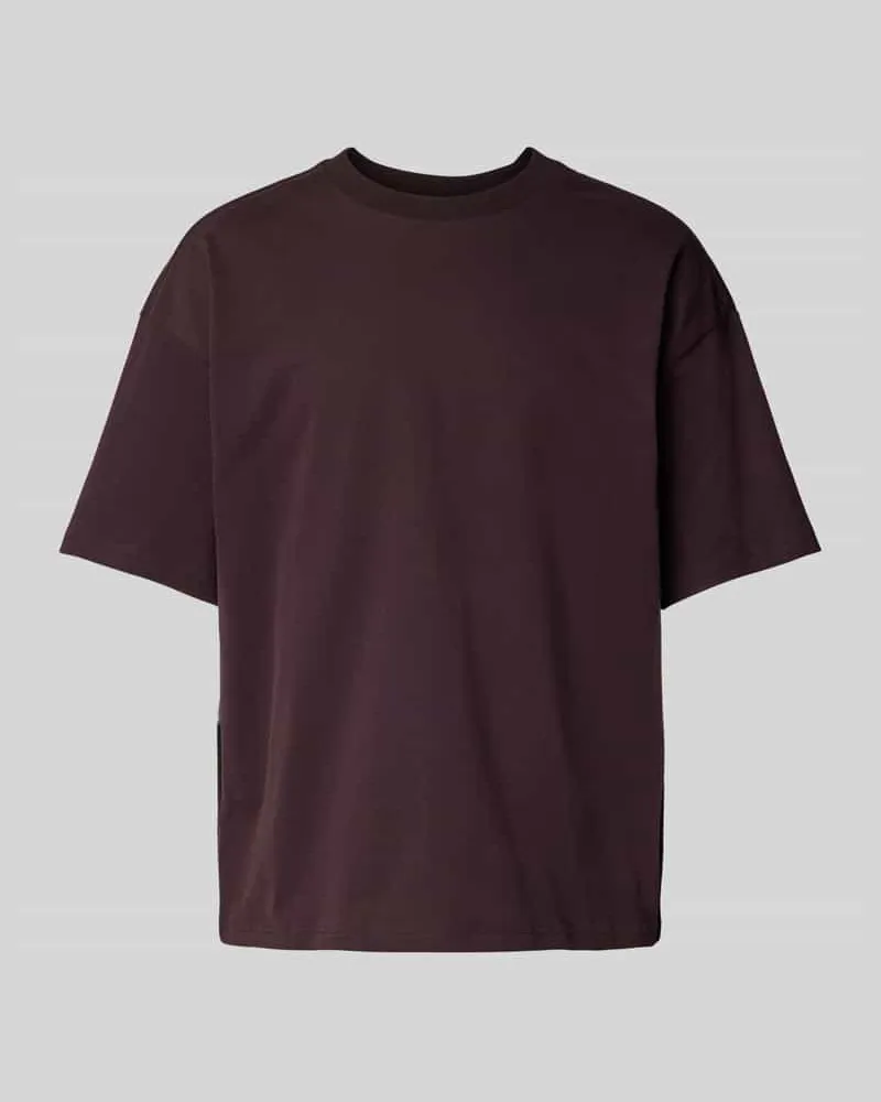 Weekday Boxy Fit T-Shirt mit Rundhalsausschnitt Pflaume