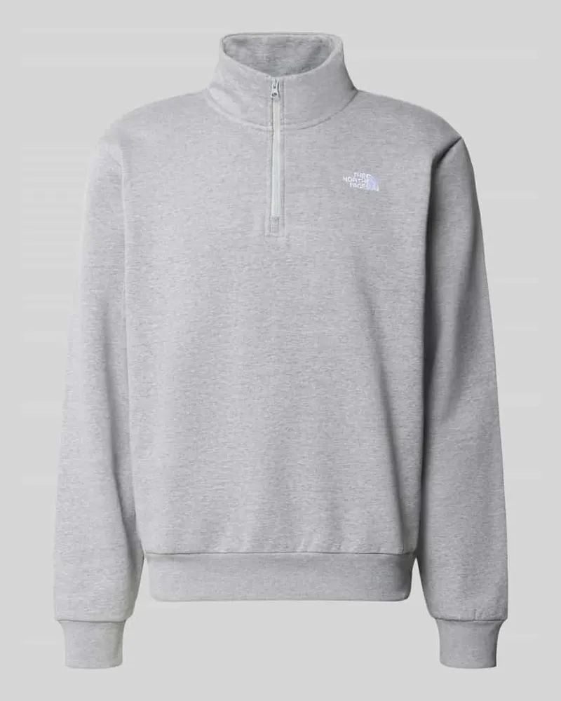 The North Face Regular Fit Sweatshirt mit Troyer Modell "EVOLUTION Mittelgrau