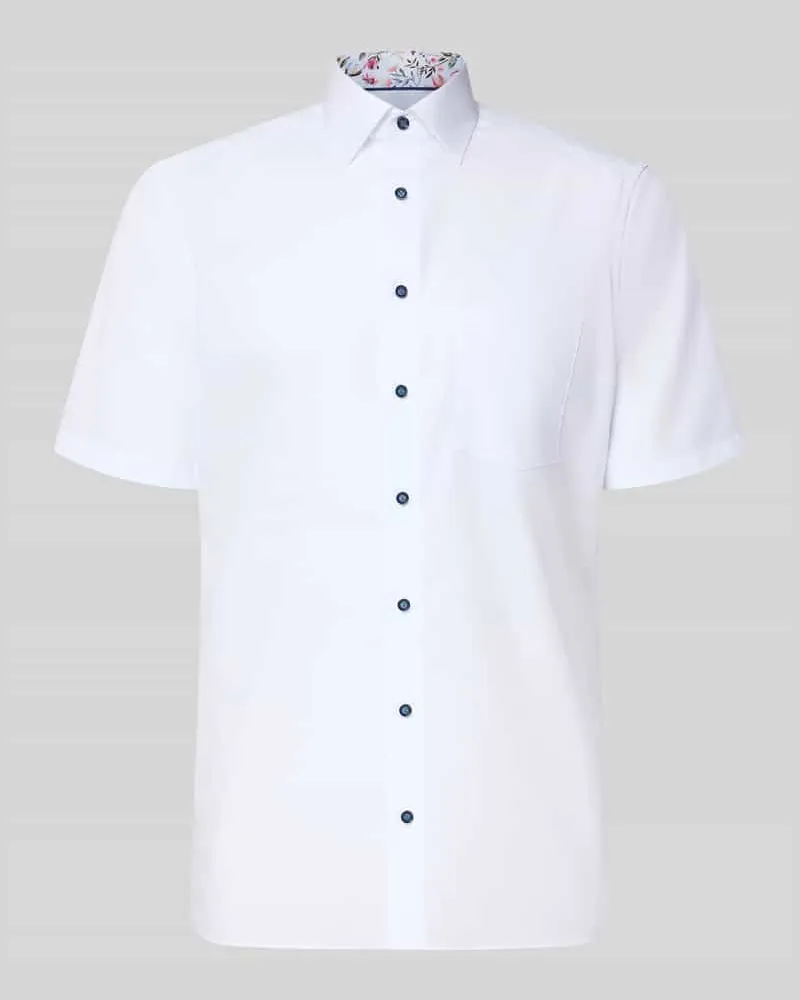 Olymp Regular Fit Freizeithemd mit Brusttasche Weiss