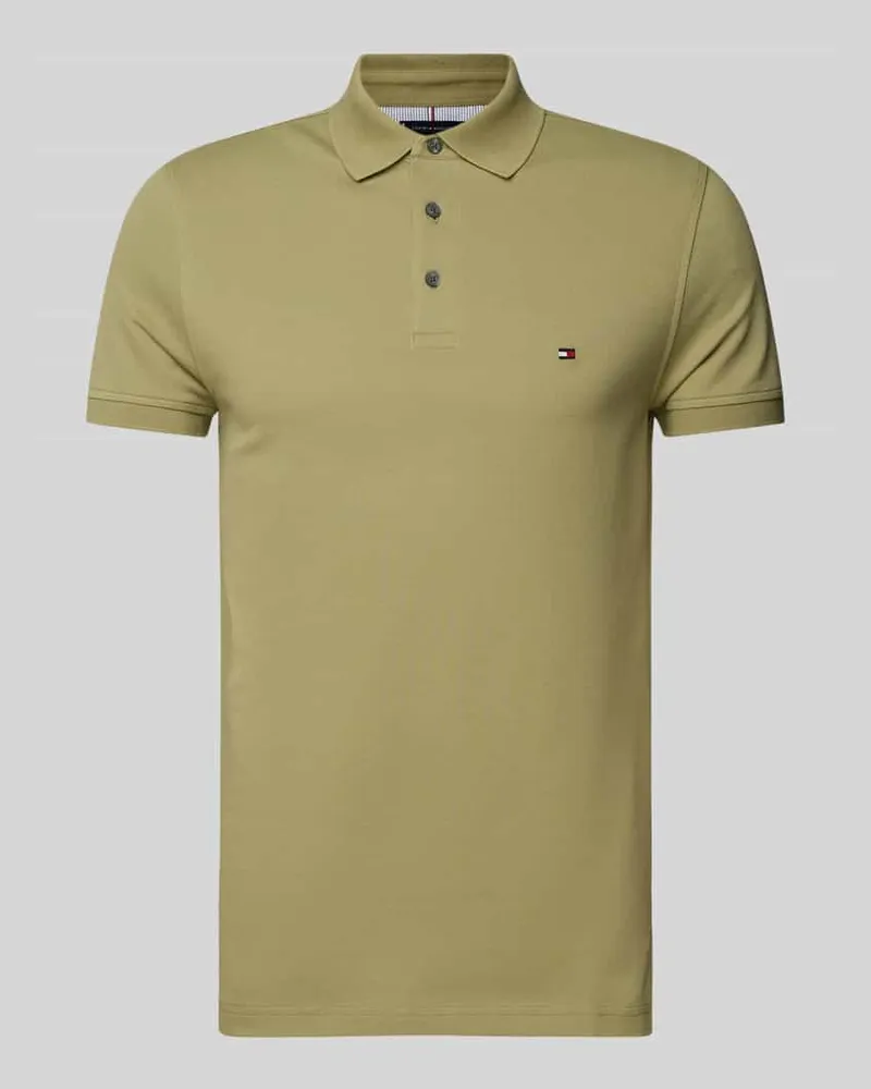 Tommy Hilfiger Slim Fit Poloshirt mit Label-Stitching 