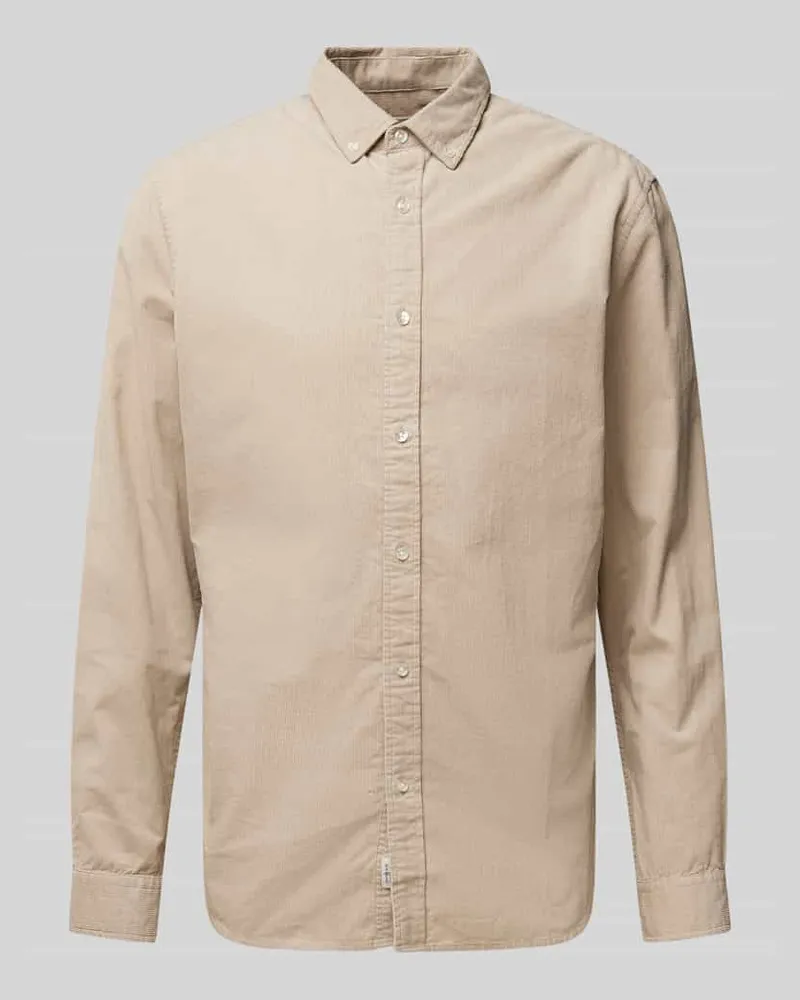 McNeal Freizeithemd mit Button-Down-Kragen Kitt