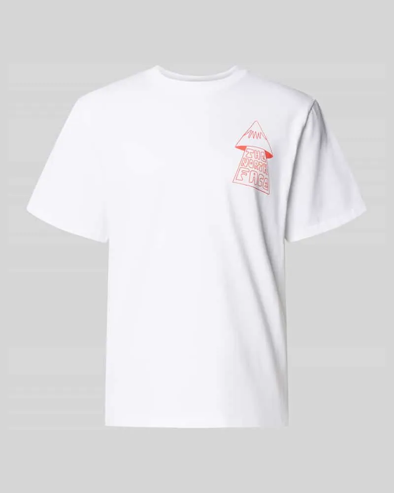 The North Face T-Shirt mit Motiv-Print Modell 'MOUNTAIN PLAY Weiss