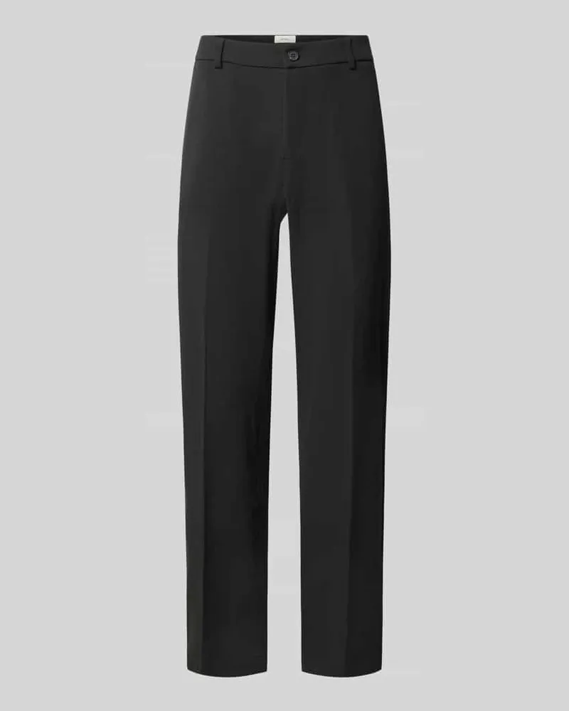 LES DEUX Anzughose mit Bügelfalten Modell 'Como Solid Slack Pants Black