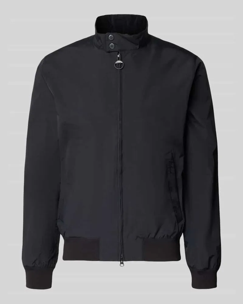 Barbour Regular Fit Blouson mit Stehkragen Modell 'Royston Black