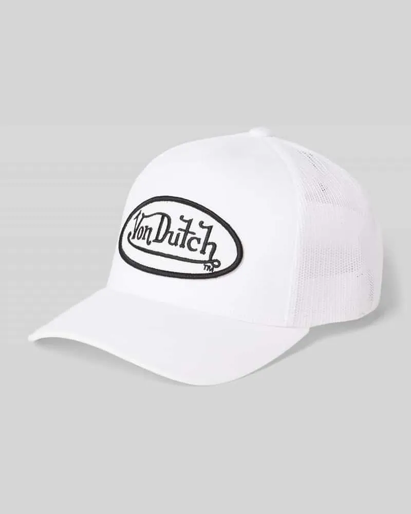 Von Dutch Trucker Cap mit Logo-Stitching Weiss