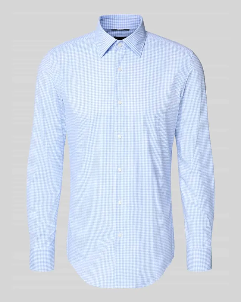 HUGO BOSS Slim Fit Businesshemd mit Kentkragen Modell 'P-HANK-K-261 Bleu