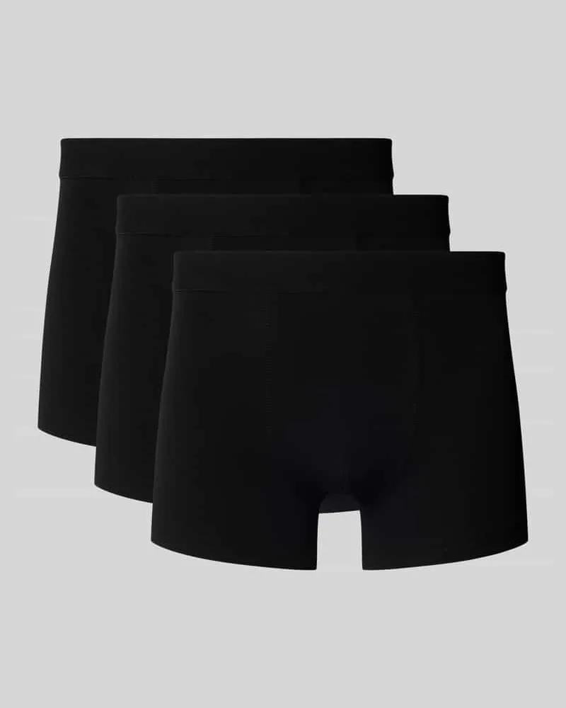 Bread & Boxers Trunks mit elastischem Bund im 3er-Pack 
