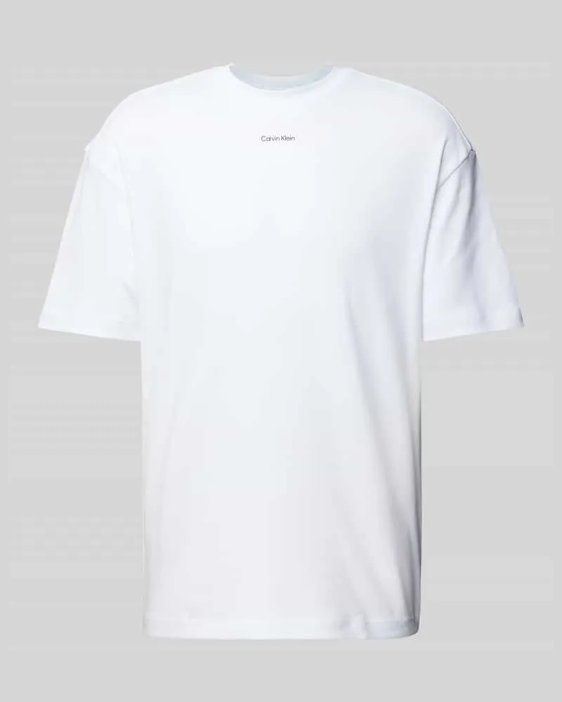 Calvin Klein Oversized T-Shirt mit Label-Print 