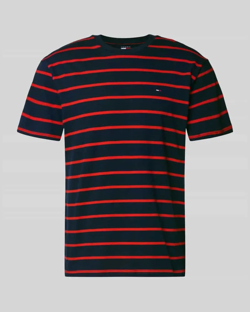 Tommy Hilfiger Regular Fit T-Shirt aus reiner Baumwolle Marine