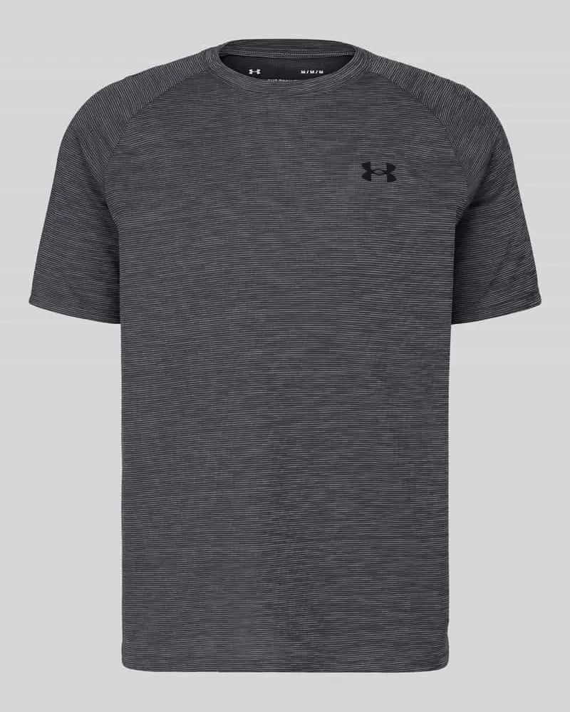 Under Armour Regular Fit Sport-T-Shirt mit Logo-Print Anthrazit