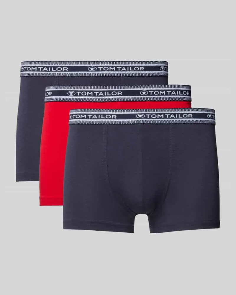 Tom Tailor Regular Fit Trunks im 5er-Set aus weicher Baumwolle mit elastischem Label-Bund 